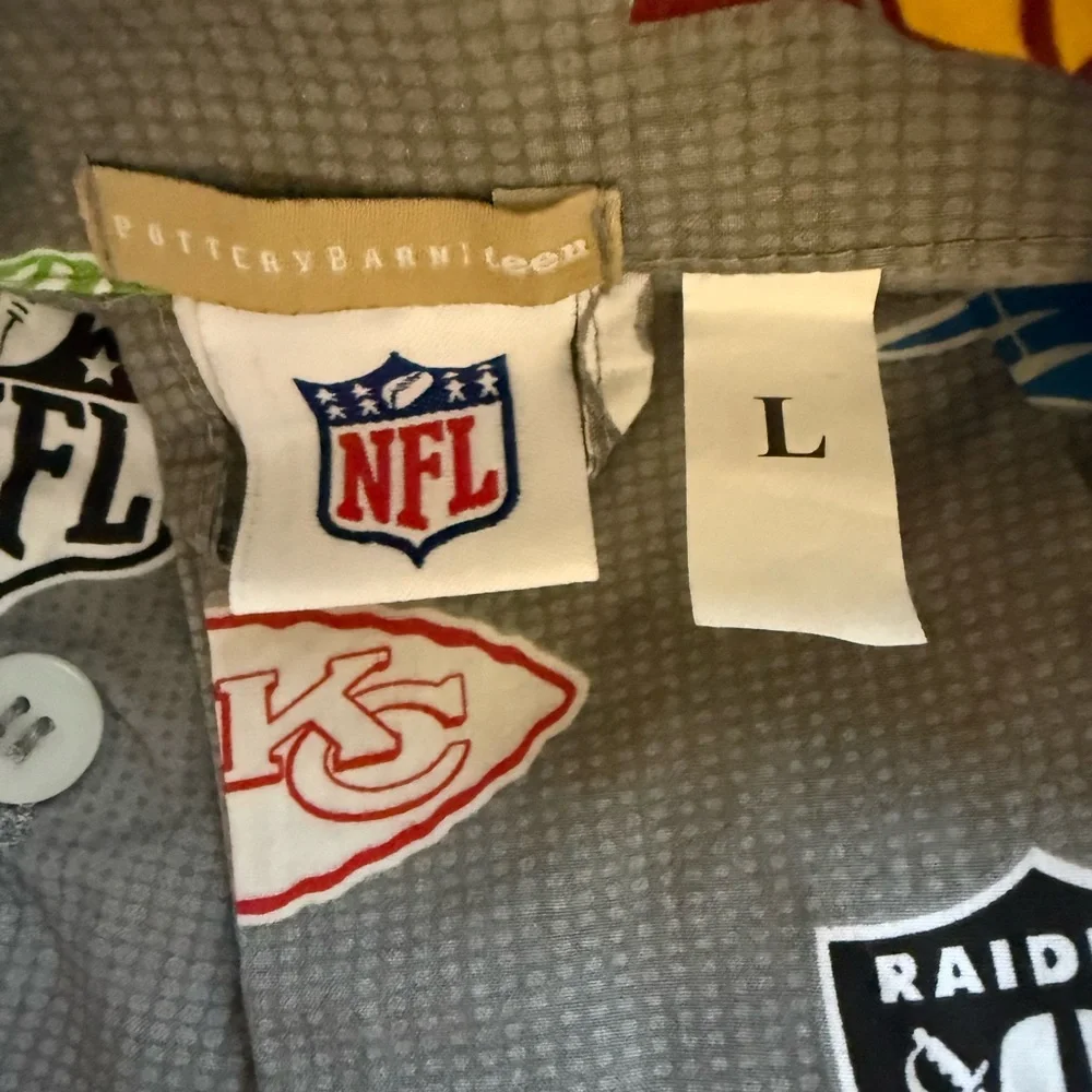 NFL Football from Pottery Barn Big Boys Football Team Cotton Pajamas